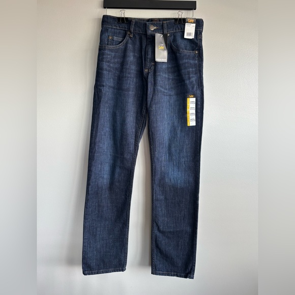 Lee Regular Straight Anderson Style Denim Blue Jeans New With Tags Sz 30 x 32 - Picture 1 of 10